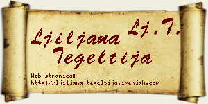 Ljiljana Tegeltija vizit kartica